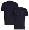 T-shirt ufficiali della squadra di Formula 1 2023 T-shirt nuova F1 per uomo T-shirt stampata in tinta unita moda T-shirt estiva per tifosi di corse