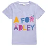 T-shirts Child A for Adley Summer Clothes Birthday Girl T Shirt Cotton Toddler Shirts Big Boys Tops School Kids Fashion Short Sleeve Tees T230209