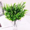 Decorative Flowers 1PC Home Decoration Fake Plants Eucalyptus Grass Plastic Ferns Green Leaves Artificial Flower Wedding Living Room Table