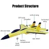Aircraft électrique / RC FX-620 SU-35 2,4G Remote Control Fighter Glider Airplane Epp mousse Toys RC Plane Kids Gift 230210