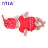 인형 IVITA WG1512 14 인치 1.65kg 전신 실리콘 베베 리본 인형 "코코"부드러운 인형 현실적인 소녀 베이비 DIY Blank Toys 어린이 230210