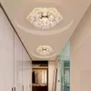 Lumières moderne cristal plafonnier fleurs pour couloir salon lampe chambre cuisine blanc/blanc chaud/coloré 9 W LED 0209