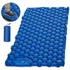 Utomhuskuddar Dubbel camping Sovmatta Själv Uppblåsbar utomhus Wide Sleeping Pad Nylon Tup Protoable Air Madrass Bed vandring 230210