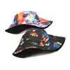 Chapéu de chapéu de pescador impresso de verão Fashion Outdoor Sun Protection Bucket Hats