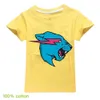 T-shirts tshirts Mr Wolf Beast Kids Summer Short Sleeve T Shirt Cotton Little Baby Boys Fashion Oneck Tees Clothes Teen Girls Sweet Tops 6