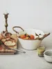 Tigelas estilos japoneses de cerâmica e pratos criativos retro e em casa tigela ramen salada de tabela de mesa de mesa de salada Vajillas bola bola