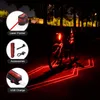 Luces de bicicleta Ciclo inteligente Bicicleta inteligente Luz trasera Ciclismo Luz trasera IPX5 Impermeable Carga USB Accesorios de lámpara LED