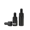 wholesale 5ml10ml mini flacon compte-gouttes mat noir blanc bouteilles en verre d'huile essentielle SN4801