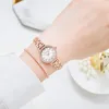Avanços de pulso Luxury Watch Women Bracelet Ladies Trend Simple Steel Band Fashion Business Quartz Moun22