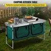 Vevor camping keukenstation aluminium draagbare vouwkamp koktafel met opslagorganisator