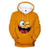 Heren Hoodies 3D -pullover grappige cartoon kostuum snoepkleuren hoodie hoody mode mannen vrouwen met lange mouwen sweatshirts met capuchon