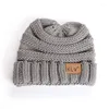 Berets Children Solid Hat Kids Baby Boys Girls Warm Winter Hats Knitted Beanies Cap 2-8 Years Drop