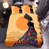 Ensembles de literie Femme africaine simple Double ensembles 2 3 pièces pour enfants garçons désert coucher de soleil couvre-lit fille chambre décor couvre-lit pleine taille 230210