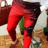 Męskie garnitury męskie ubrania moda wzór męskich pants Pants Streszczenie Druku