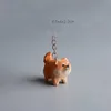 Ключевые кольца древесина резные Akita Dog Keychain для ручной резной собаки подвеска Creative Wood Student Lift Thephin