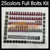 268PCS完全なMoto Body Full Screws Kit for Honda CBR250RR MC22 CBR 250RR 1991 1992 1993 94 95 96 97 98