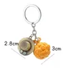 Key Rings Hot Anime One Piece KeyChain Devil Fruit Figure Japanese Straw Hat Holder Chaveiro Key Chain Ace Law Metal Wholesale G230210