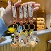 Nyckelringar Bears Milk Tea Liquid KeyChain for Women Girls Tea Cup Design Tapioca Ball Drink Boba Milk Keyring Floating Quicksand Key Chain G230210