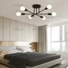 الحد الأدنى من السقف نصف الخزانة مصباح السقف الشمال للمعادن للفندق مقهى Living Dinning Bedroom الإضاءة الحديد الصناعي الإبداعي