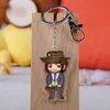 Key Rings 17 Styles Red Dead Redemption Acryl Keychains Dutch Der Linde Hosea Matthews Arthur Morgan John Marston Keyring Games Toys G230210