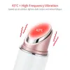 Eye Massager Mini EMS jon värme lyft anti rynka LED -ljus p på terapi hudföryngring skönhetsenhet 230211