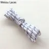 Shoe Parts Accessories 30pairsLot Weiou Reflective Laces Round 45mm Shining Rope laces Polyester With Plastic Tips Wholesale String 230211