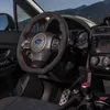 Couverture de volant de voiture en cuir suédé noir cousu à la main pour Subaru WRX STI 2015-2020207a