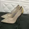 HEIßER Frühling Sommer Elegante Stile Frauen Schuhe Strass High Heels Kristalle spitze Zehen Mesh Pumps Frau Sohle Hochzeit Schuhe