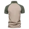 Polos masculinos aiopeseson algodão com zíper curto de manga curta s Moda Social Casual Marca Qualidade Camisetas para 230211