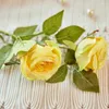 Dekorativa blommor Artificial Rose Non-Baining Simulation Flower 2 Head Arrangement Craft