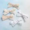 Sweet Lace Bowknot Ribbon Hair Clips For Cute Girls Handmade Hairpin Boutique Barrettes Headwear Kids Hair Accessories 1578