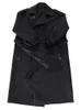 Erkek Ceketler Mauroicardi Bahar Sonbahar Uzun boy büyük boyutlu siyah sahte deri trençkot Erkek Sashes gevşek lüks tasarımcı kıyafetleri 230210
