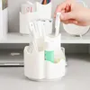 Storage Boxes Brush Holder Makeup Pencup Organizer Rotating Standrack Holding Organizers Brushes Desktop Desk Stationerycaddy Pot Grid