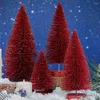 Christmas Decorations Durable Artificial Multicolor Pine Tree Decoration Glitter Small Tabletop For