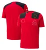 2023 Den mest nya produkten F1 Formel One Red Team Clothing Racing Suit Lapel Polo Shirt Clothes Team Workkläder Kort ärm T-shirt Män anpassad