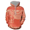 Men's Hoodies 3D Print Elephant Convertible Hoodie Sweatershirt Tops Sweatshirt Man Customer Design Sweatshirts Man's Plus Size WY66