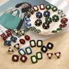 Pendientes de sementales para mujeres 1 par joyería perla vintage elegante irregular cuadrado coreano delicado 2023 tendencia estética