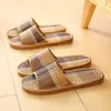 Slippers Bamboo Weaving Home Linen Slippers Summer Cooling Floor Indoor Slides Unisex Bedroom Shoes Mujer Zapatillas G230210