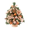 Decoraciones navideñas mini árbol artificial adornos colgantes bolas para oficina 35 cm