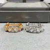 925 Sterling Silver Rings for Women Wedding Ring 18K Rose Gold Diamond New Design