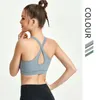 Active Shirts SABOLAY Cross Beautiful Back Yoga Wear Vest Shockproof Sports Underwear Gathered Fitness Running Bra European And American