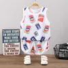 Zomer Kinderkleding Sneldrogend Jongens Sportsets Meisjes Mouwloze T-shirts Shorts stuksset Babykleertjes Pak