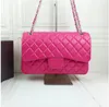 2022SS F / W Sac France France Classic Double rabat Jumbo Fuchsia Sacs Gold / Silver Metal matelass￩