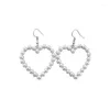 Studörhängen 2023 Summer Lovely Heart for Women Geometry Circle Simulated Pearl Boucle d'Oreille Brinco