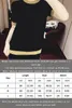 GGSITY LVSITY LUXURYS DESIGNER Kvinnor Topp Summer Short Sleeve Sweater Woman O-Neck Knit Fashion Ins Style Trendy Letter Print Top Lady T-S GP