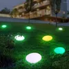 Buitentuinlichten 1Pack Cobble-vormig USB-oplader Lawn Light met externe controle waterdichte landschapskleur veranderen