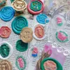 Stempels onregelmatige wax zegel bloemen afdichtingshoofd Kerstmis voor kaarten enveloppen bruiloft uitnodigingen Scrapbooking 230211