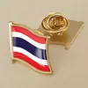 Bandeira tailandesa cola de cristal Drop Bloach Broche Broche Broche de todos os pa￭ses do mundo