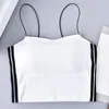 Canotte Serbatoi Pittura a olio dal vivo Ragazza Ghiaccio Seta Sport Reggicalze Reggiseno Reggiseno Biancheria intima Bella schiena Seno avvolto Lady