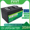 12V 24V LiFePO4 Battery 400Ah 300Ah 200Ah Built-in BMS Lithium Iron Phosphate Cells For Solar Energy Storage Inverter Boat Motor